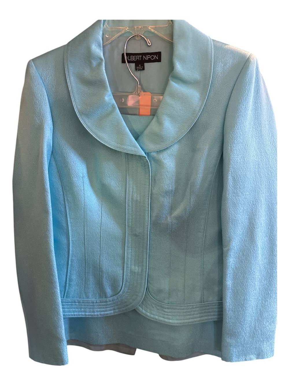 Albert Nipon Light Blue Tailored Women's Blazer